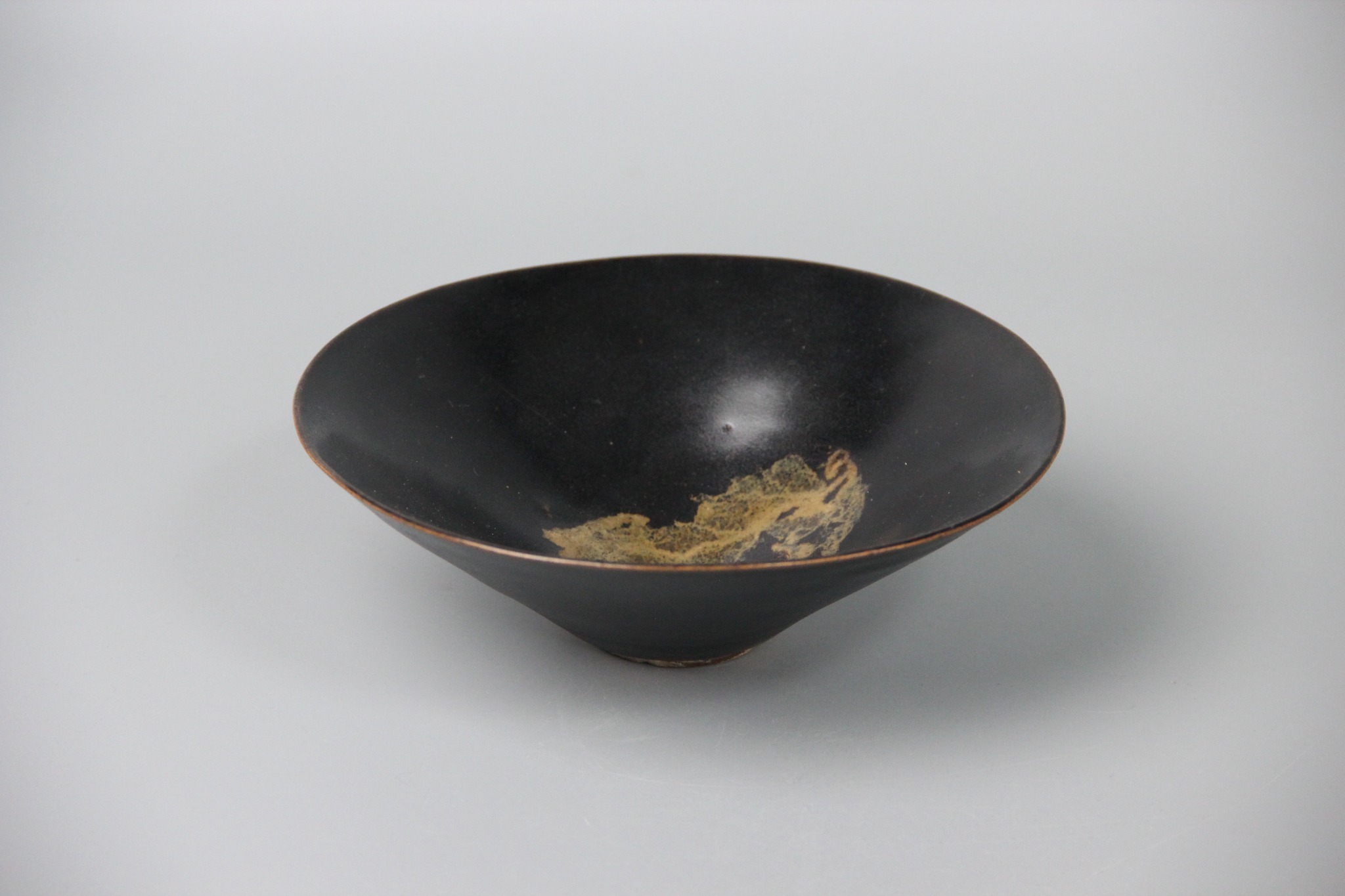 Black glazed bowl