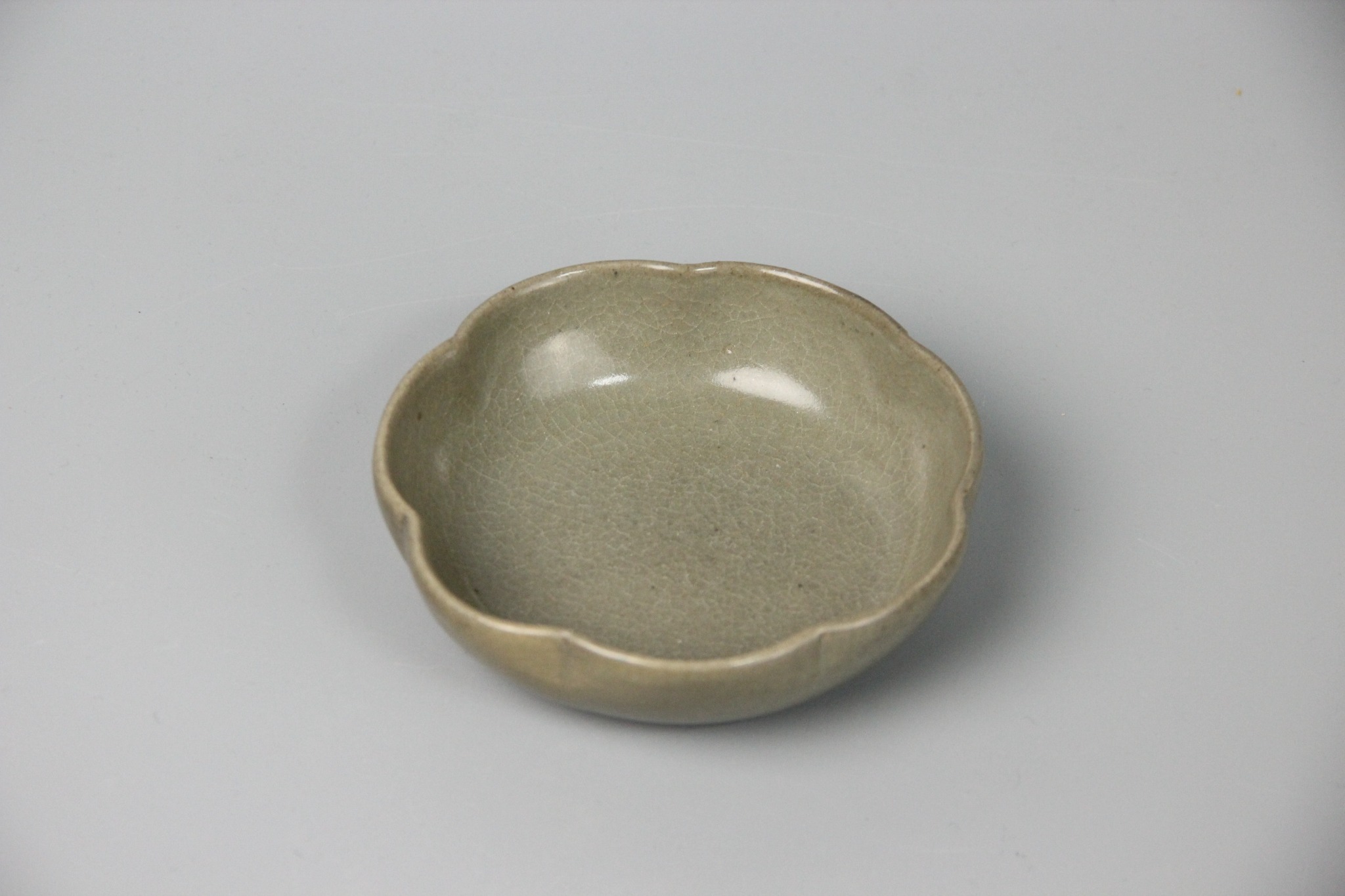 Celadon flower shaped bowl
