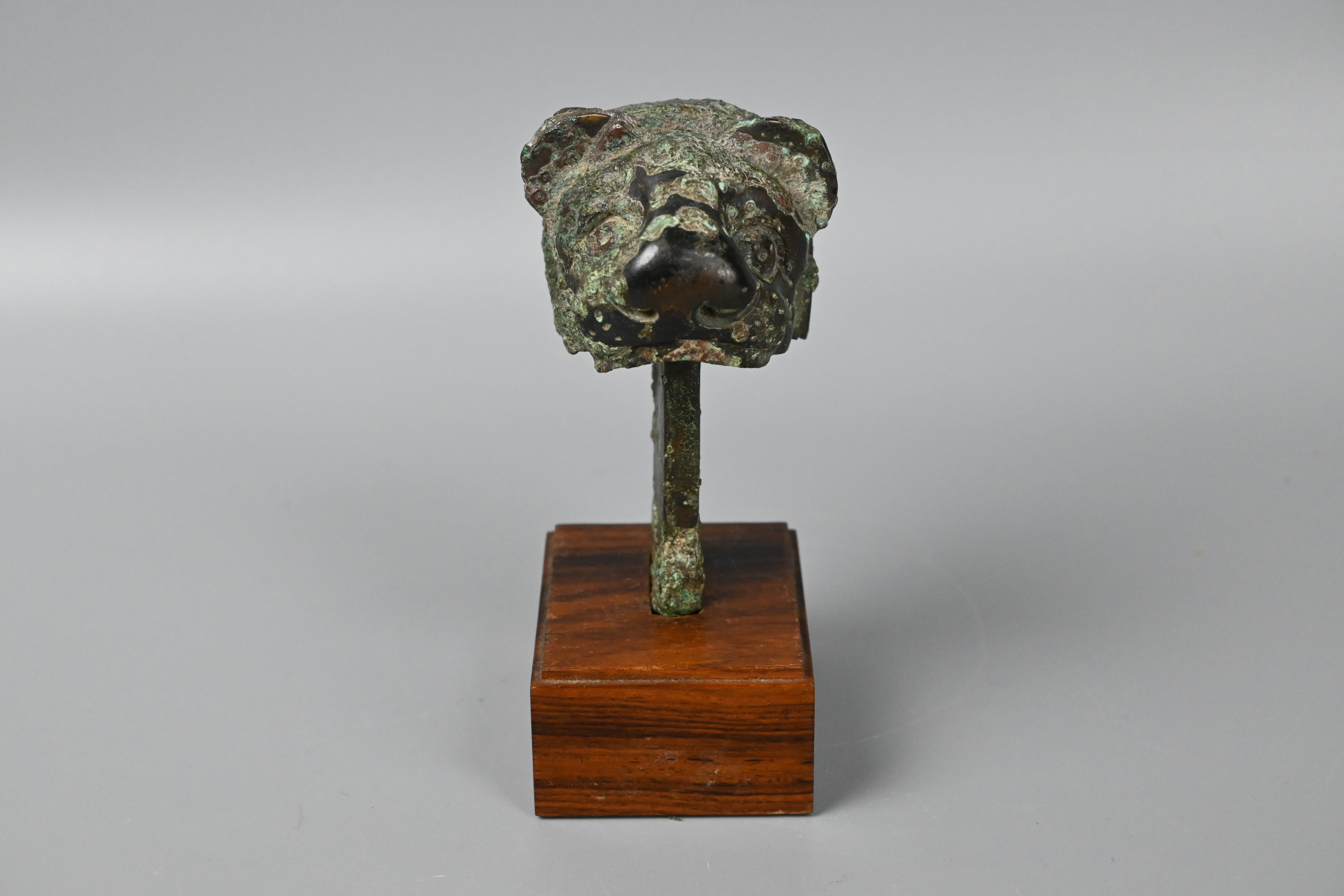 Han Dynasty Bronze Animal Head