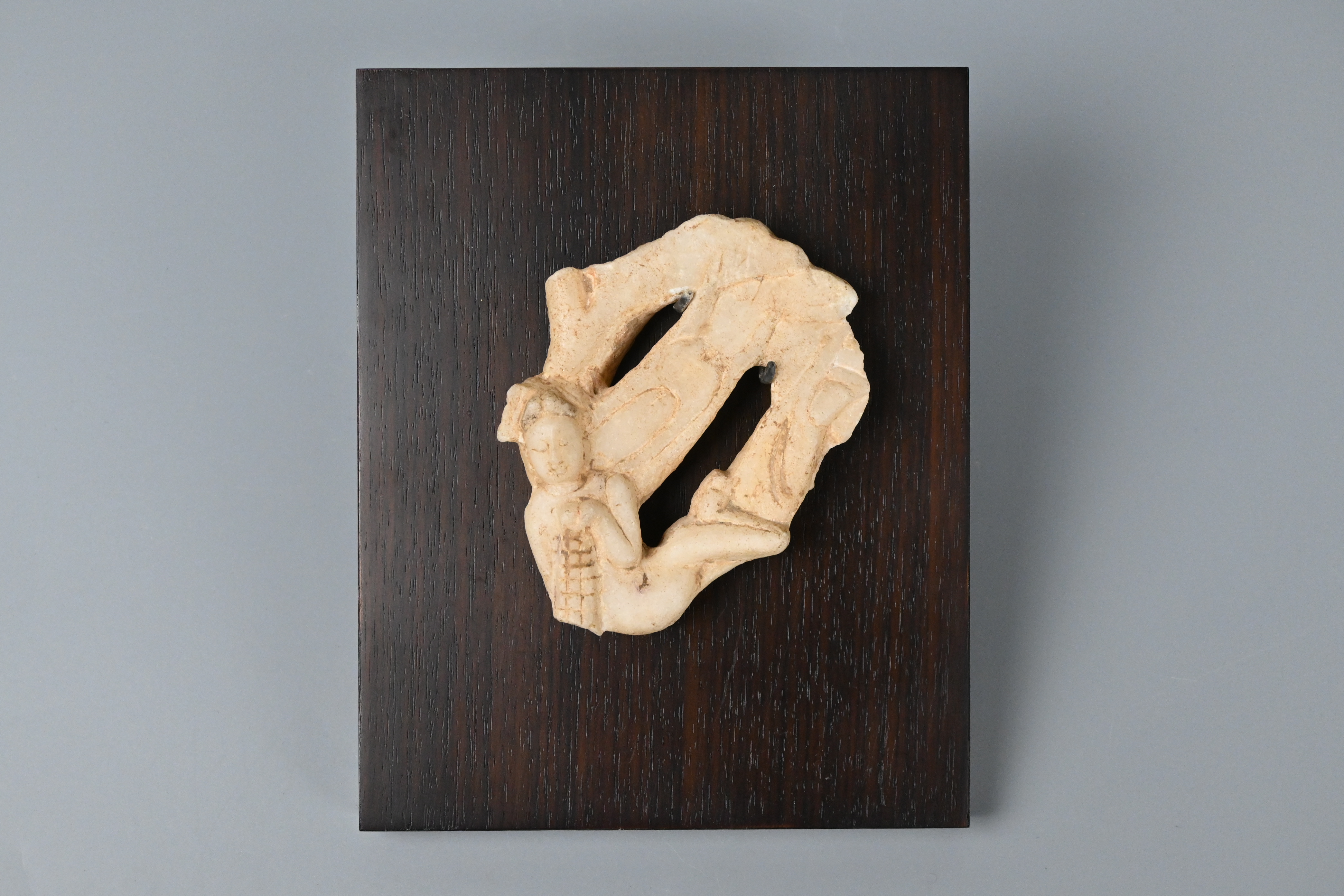 Buddhist Apsara Jade Carving